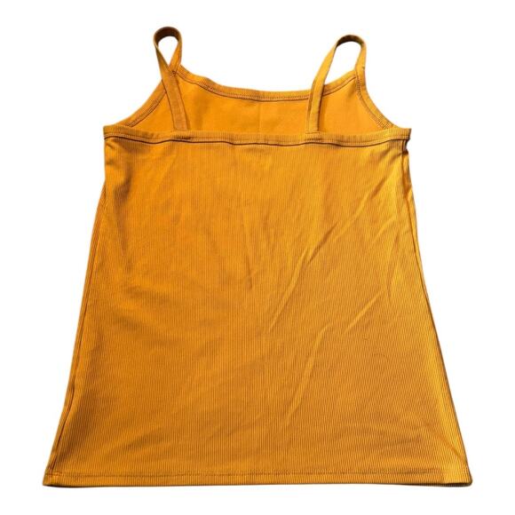 No Boundaries Mustard Yellow Ribbed Cami Tank Size L Juniors - Picture 2 of 3